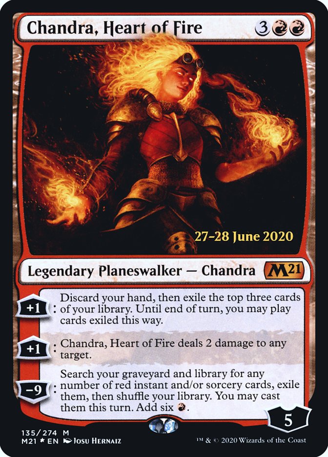 Chandra, Heart of Fire [Core Set 2021 Prerelease Promos] | Gear Gaming Fayetteville