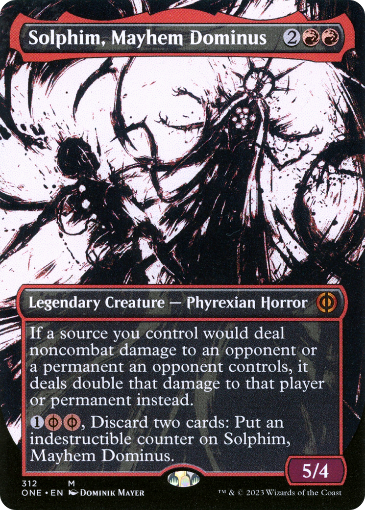 Solphim, Mayhem Dominus (Borderless Ichor) [Phyrexia: All Will Be One] | Gear Gaming Fayetteville