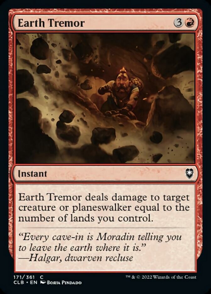 Earth Tremor [Commander Legends: Battle for Baldur's Gate] | Gear Gaming Fayetteville
