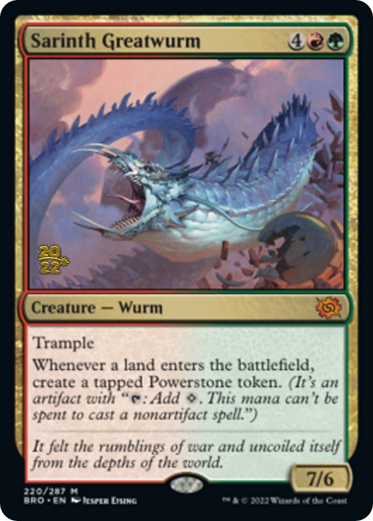 Sarinth Greatwurm [The Brothers' War Prerelease Promos] | Gear Gaming Fayetteville