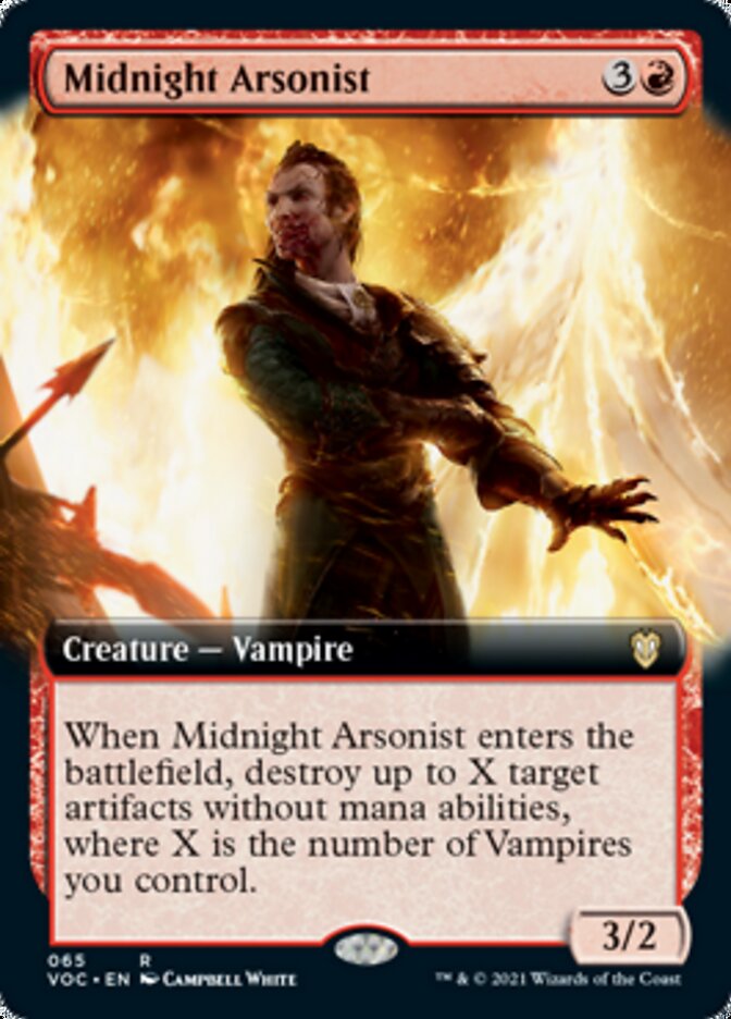 Midnight Arsonist (Extended Art) [Innistrad: Crimson Vow Commander] | Gear Gaming Fayetteville