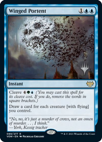 Winged Portent (Promo Pack) [Innistrad: Crimson Vow Promos] | Gear Gaming Fayetteville