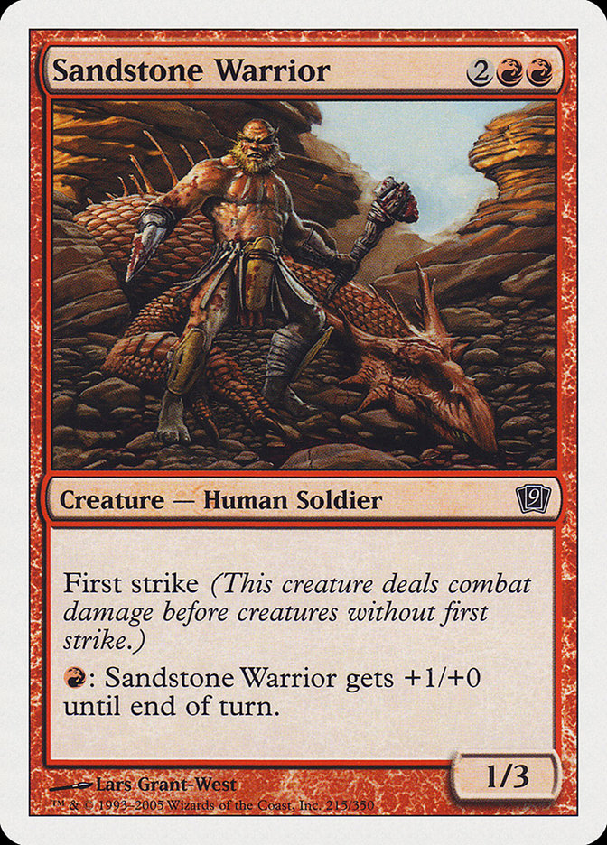 Sandstone Warrior [Ninth Edition] | Gear Gaming Fayetteville