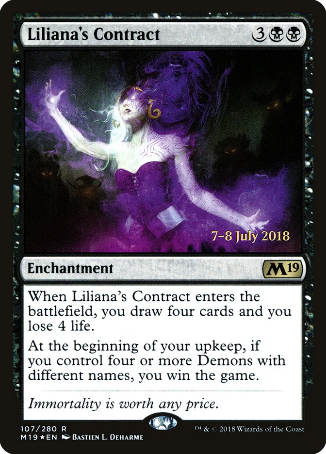 Liliana's Contract [Core Set 2019 Prerelease Promos] | Gear Gaming Fayetteville