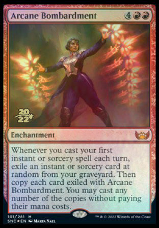 Arcane Bombardment [Streets of New Capenna Prerelease Promos] | Gear Gaming Fayetteville