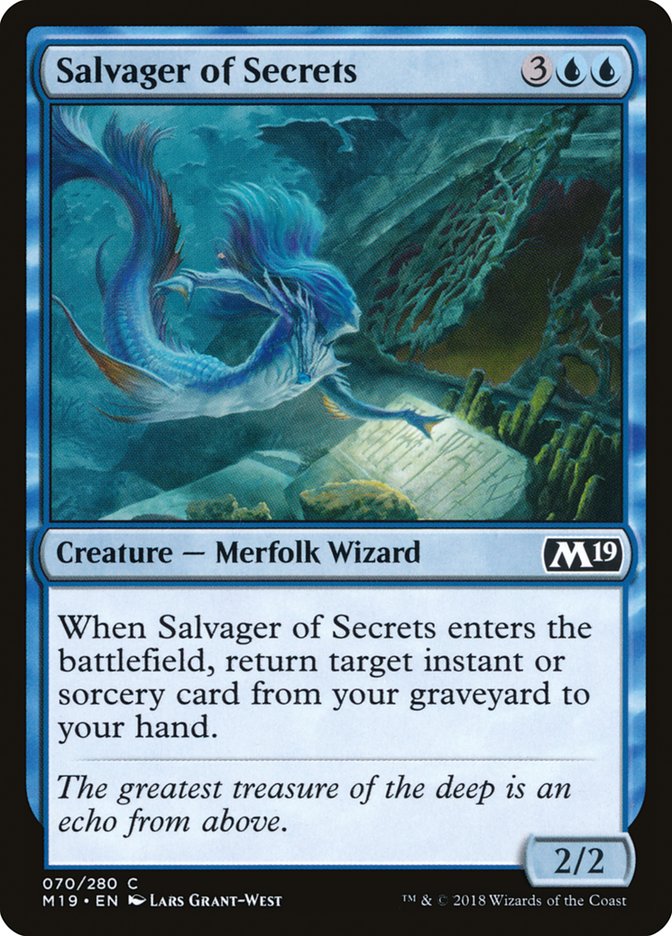 Salvager of Secrets [Core Set 2019] | Gear Gaming Fayetteville