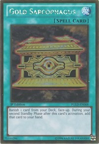 Gold Sarcophagus [Premium Gold] [PGLD-EN068] | Gear Gaming Fayetteville