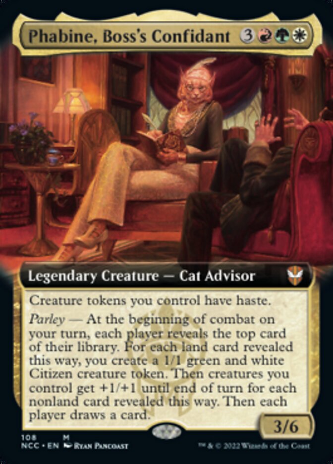 Phabine, Boss's Confidant (Extended Art) [Streets of New Capenna Commander] | Gear Gaming Fayetteville