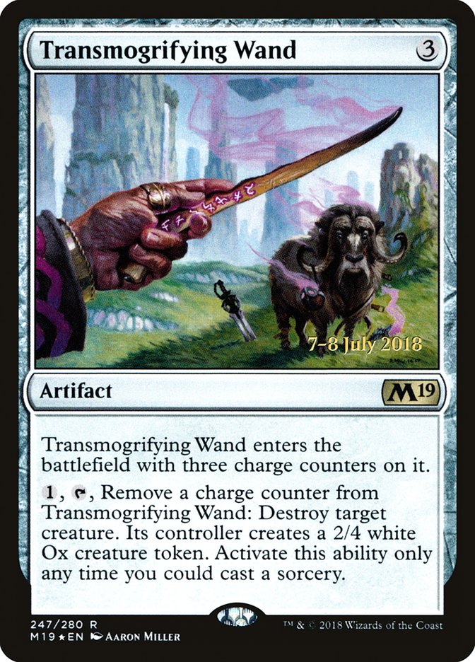 Transmogrifying Wand [Core Set 2019 Prerelease Promos] | Gear Gaming Fayetteville