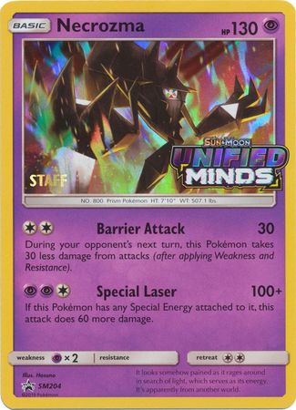 Necrozma (SM204) (Staff Prerelease Promo) [Sun & Moon: Black Star Promos] | Gear Gaming Fayetteville