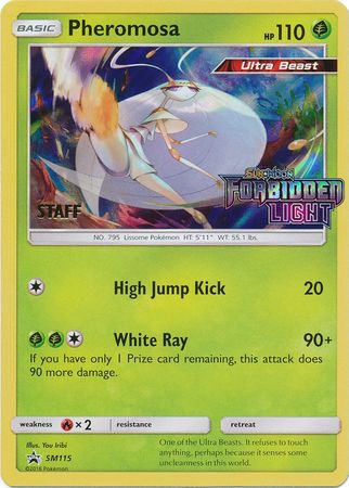 Pheromosa (SM115) (Staff Prerelease Promo) [Sun & Moon: Black Star Promos] | Gear Gaming Fayetteville