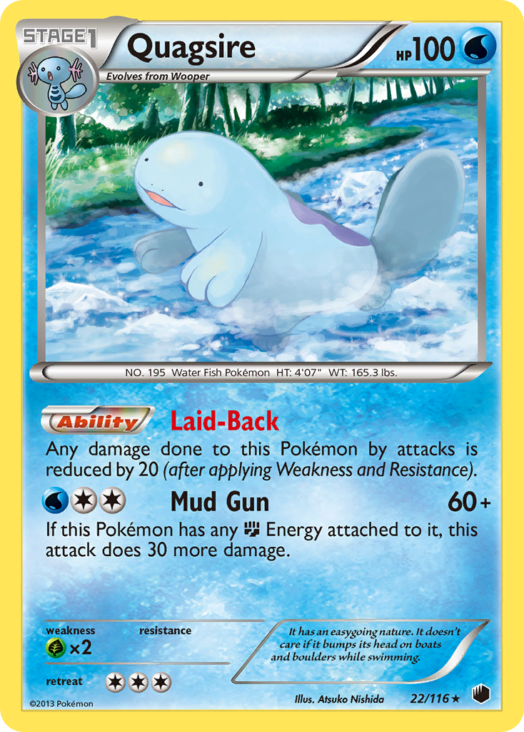 Quagsire (22/116) [Black & White: Plasma Freeze] | Gear Gaming Fayetteville