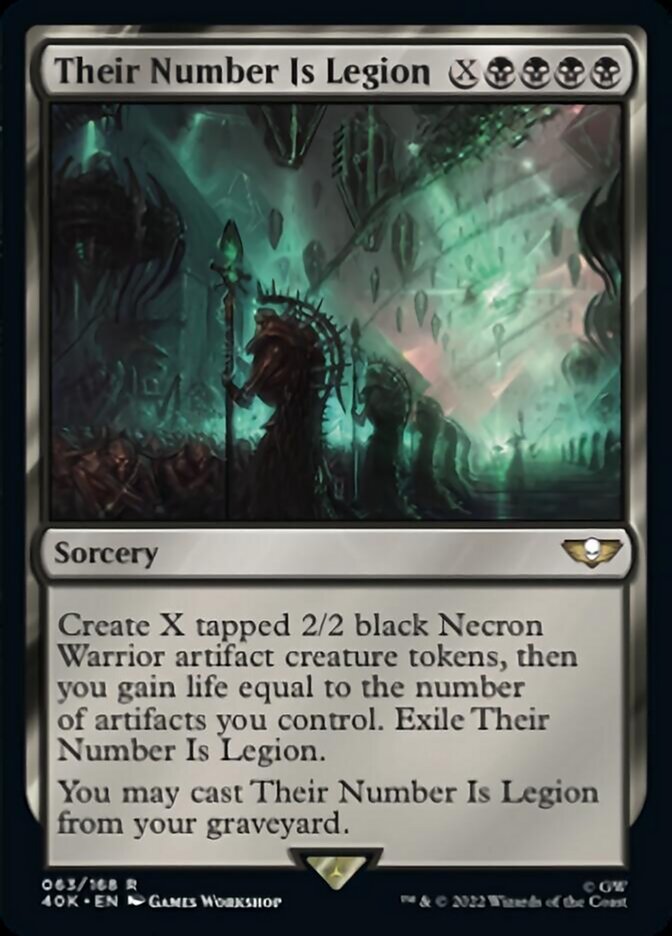 Their Number Is Legion (Surge Foil) [Warhammer 40,000] | Gear Gaming Fayetteville