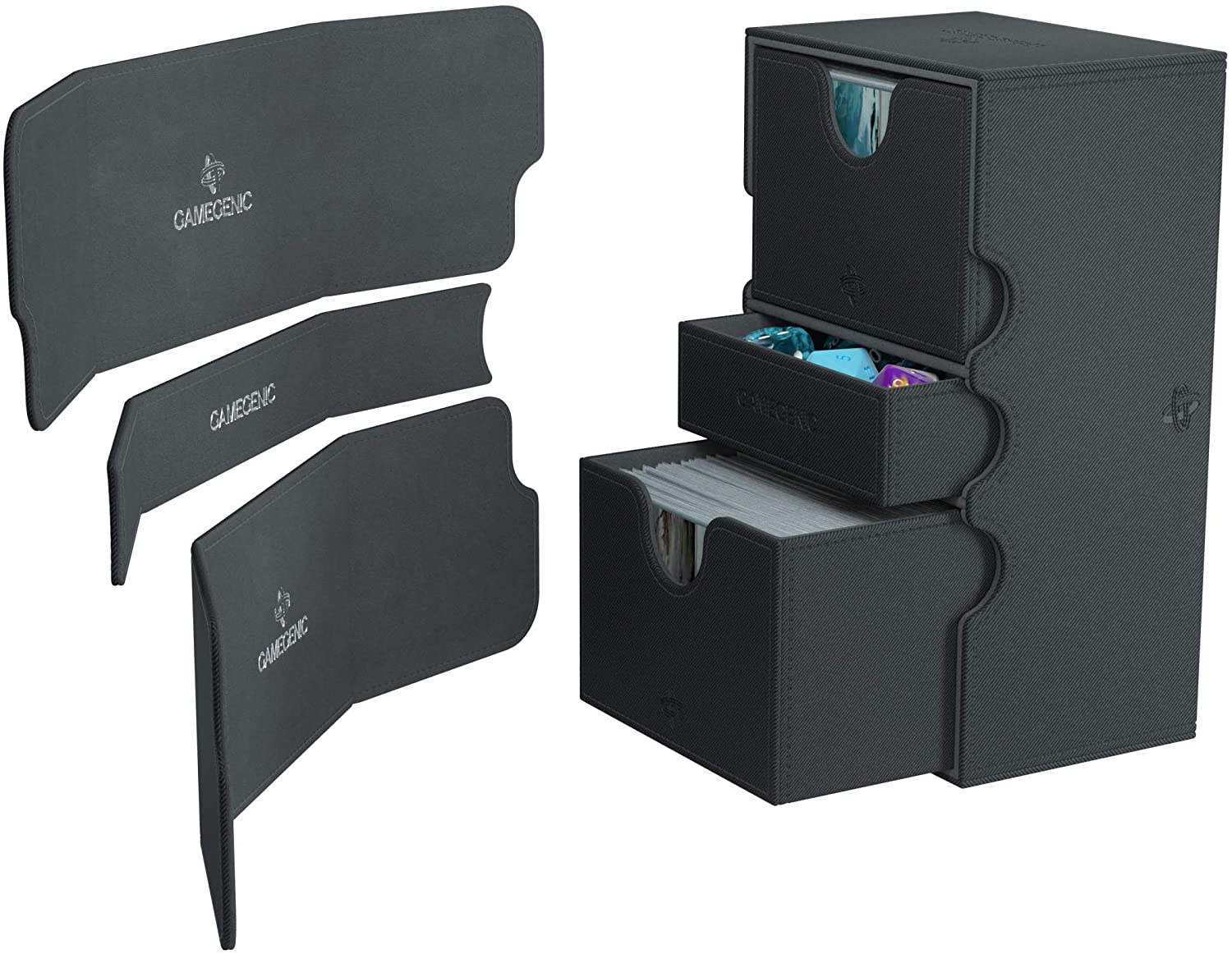 Gamegen!cs Stronghold 200+ XL Deck Box: Black | Gear Gaming Fayetteville