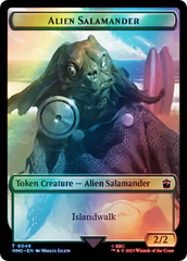 Dalek // Alien Salamander Double-Sided Token (Surge Foil) [Doctor Who Tokens] | Gear Gaming Fayetteville