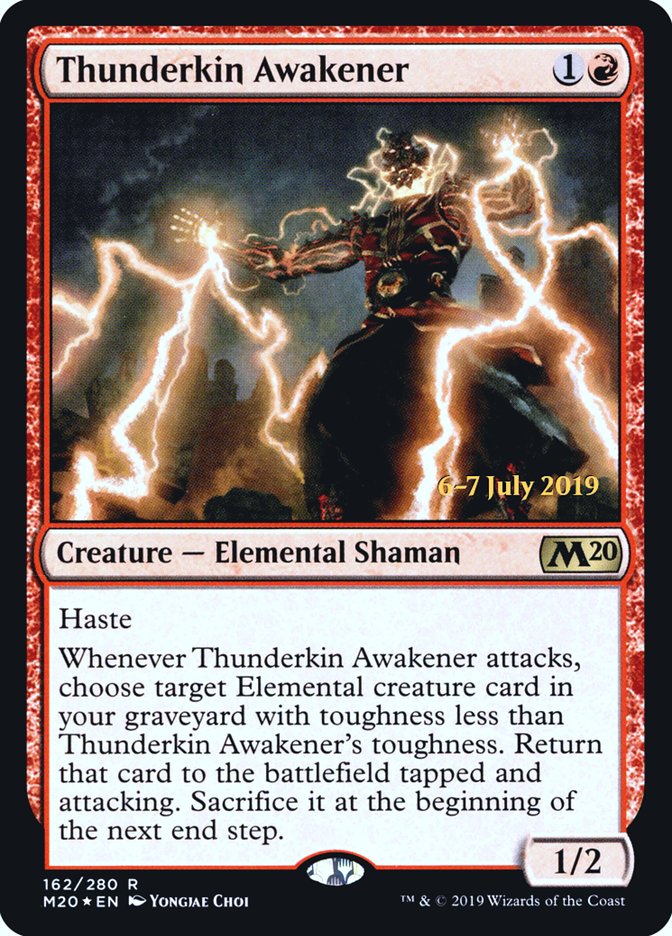 Thunderkin Awakener [Core Set 2020 Prerelease Promos] | Gear Gaming Fayetteville