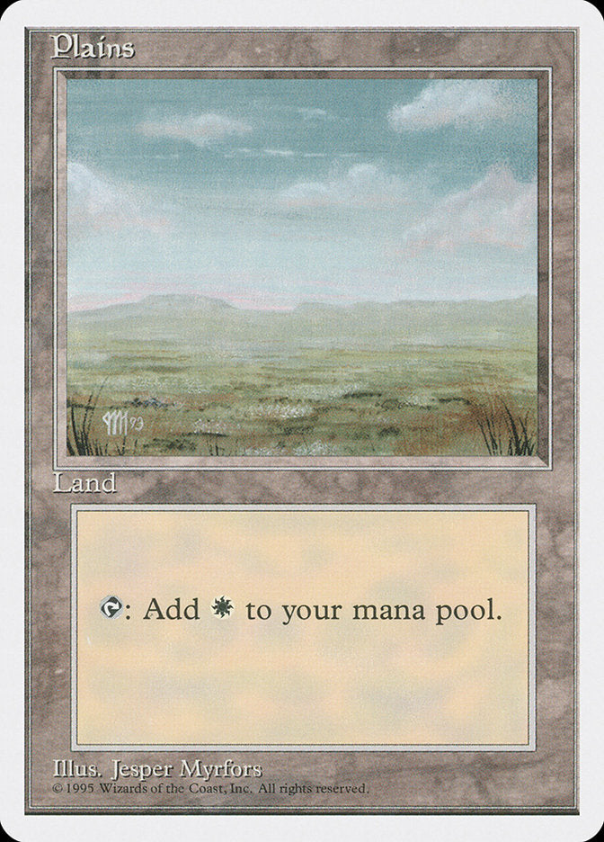 Plains (Signature on Left) [Fourth Edition] | Gear Gaming Fayetteville