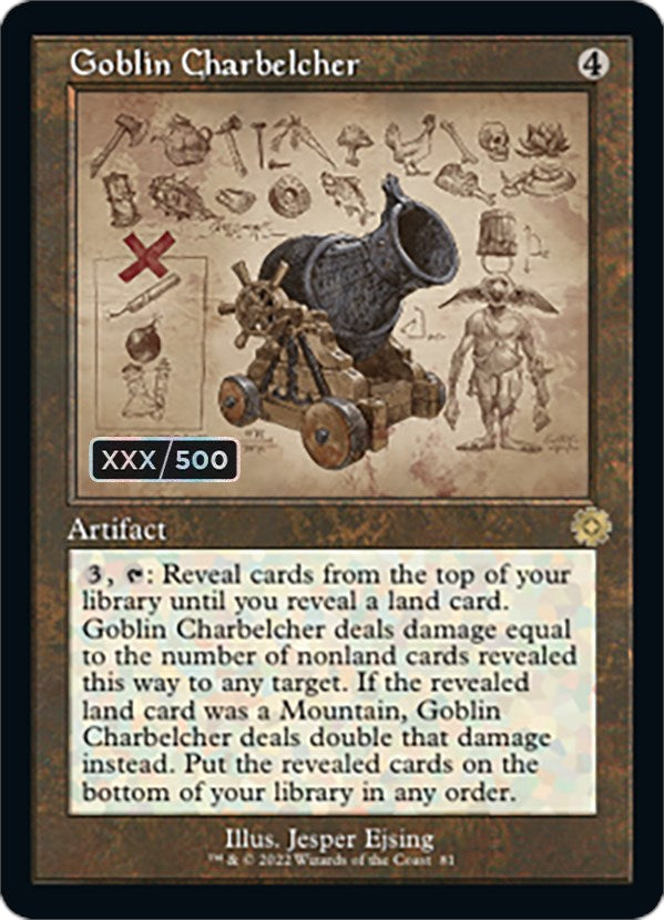 Goblin Charbelcher (Retro Schematic) (Serialized) [The Brothers' War Retro Artifacts] | Gear Gaming Fayetteville