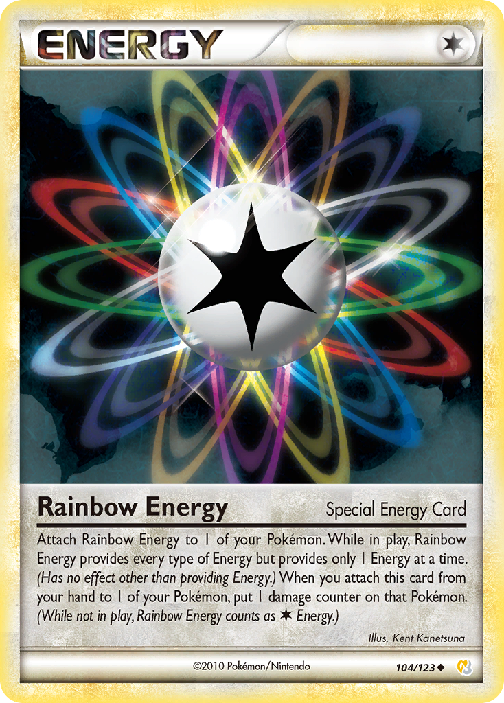 Rainbow Energy (104/123) [HeartGold & SoulSilver: Base Set] | Gear Gaming Fayetteville