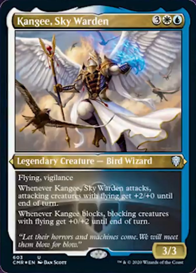 Kangee, Sky Warden (Etched) [Commander Legends] | Gear Gaming Fayetteville