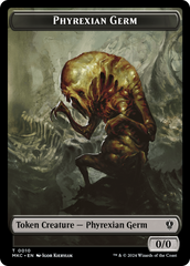 Spirit // Phyrexian Germ Double-Sided Token [Murders at Karlov Manor Commander Tokens] | Gear Gaming Fayetteville