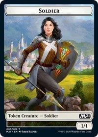Soldier // Treasure Double-Sided Token [Core Set 2021 Tokens] | Gear Gaming Fayetteville