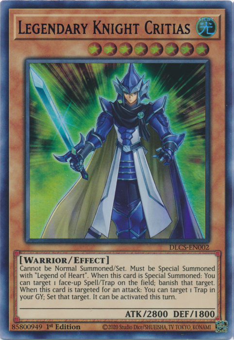 Legendary Knight Critias (Blue) [DLCS-EN002] Ultra Rare | Gear Gaming Fayetteville