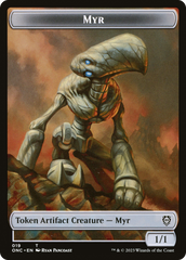 Myr // Thopter Double-Sided Token [Phyrexia: All Will Be One Commander Tokens] | Gear Gaming Fayetteville