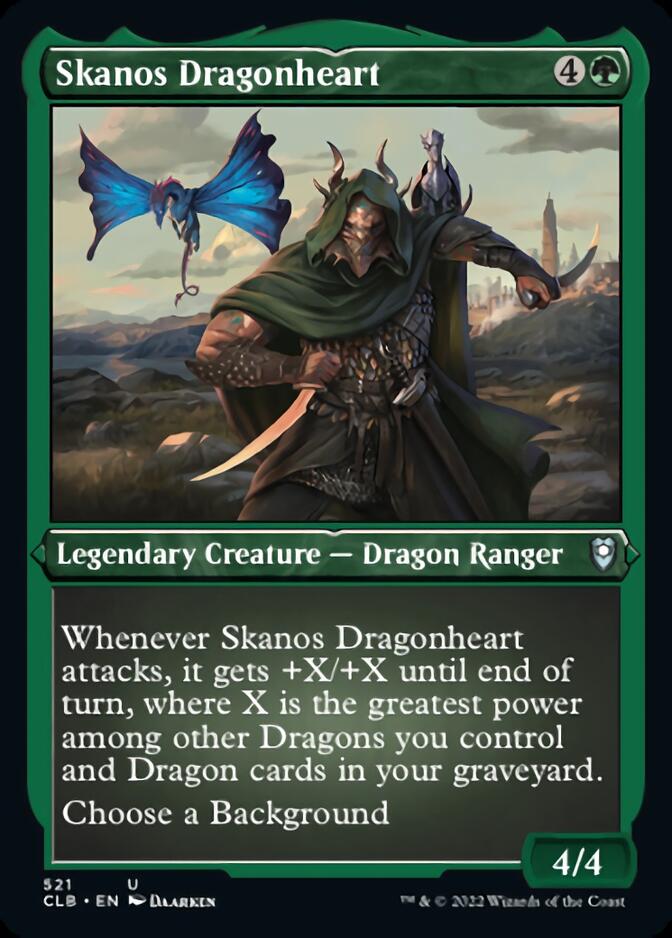 Skanos Dragonheart (Foil Etched) [Commander Legends: Battle for Baldur's Gate] | Gear Gaming Fayetteville