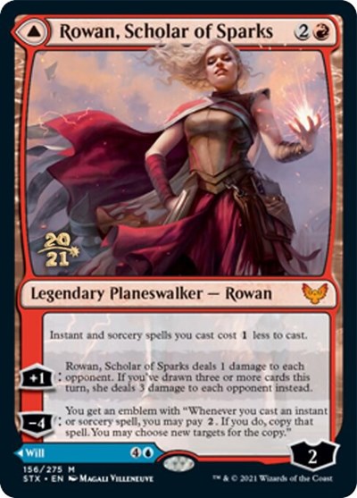 Rowan, Scholar of Sparks // Will, Scholar of Frost [Strixhaven: School of Mages Prerelease Promos] | Gear Gaming Fayetteville