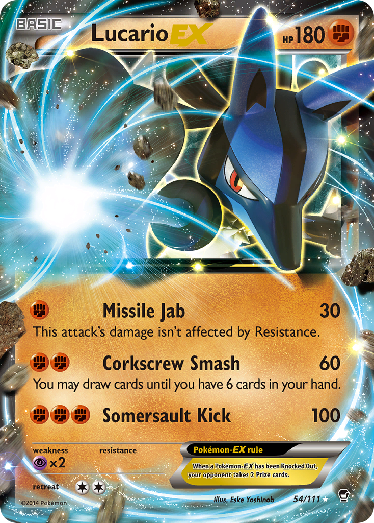 Lucario EX (54/111) [XY: Furious Fists] | Gear Gaming Fayetteville