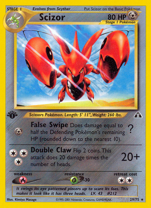 Scizor (29/75) [Neo Discovery 1st Edition] | Gear Gaming Fayetteville