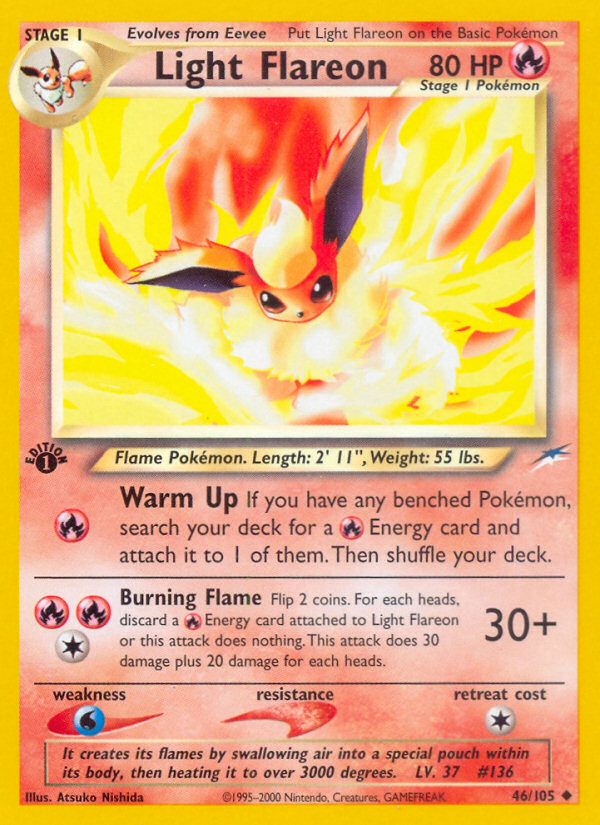 Light Flareon (46/105) [Neo Destiny 1st Edition] | Gear Gaming Fayetteville