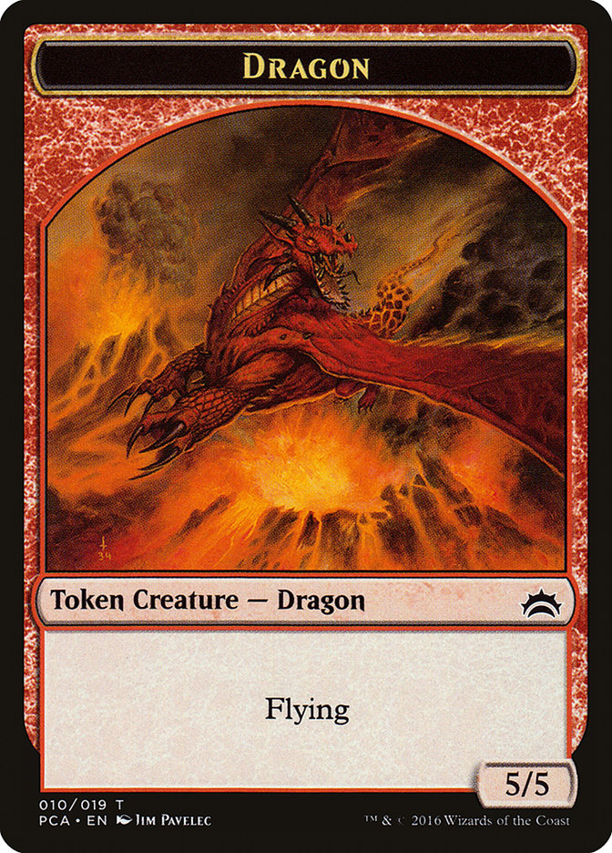 Dragon // Saproling Double-Sided Token [Planechase Anthology Tokens] | Gear Gaming Fayetteville