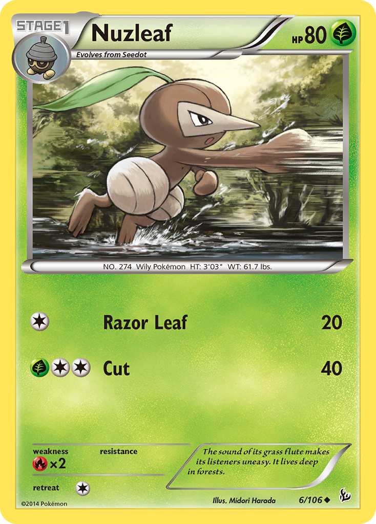 Nuzleaf (6/106) [XY: Flashfire] | Gear Gaming Fayetteville