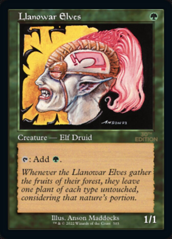 Llanowar Elves (Retro) [30th Anniversary Edition] | Gear Gaming Fayetteville