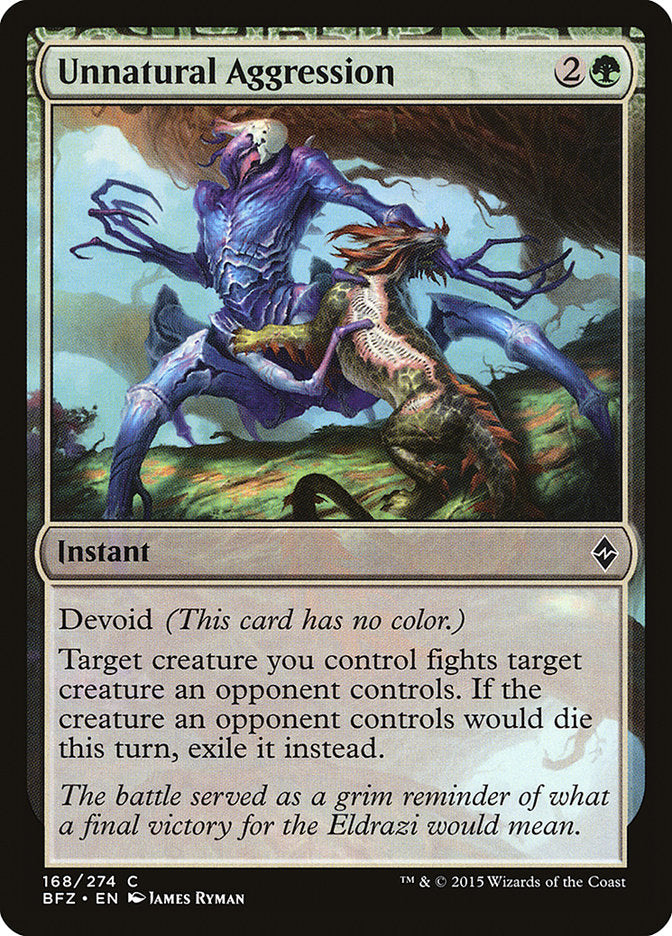 Unnatural Aggression [Battle for Zendikar] | Gear Gaming Fayetteville