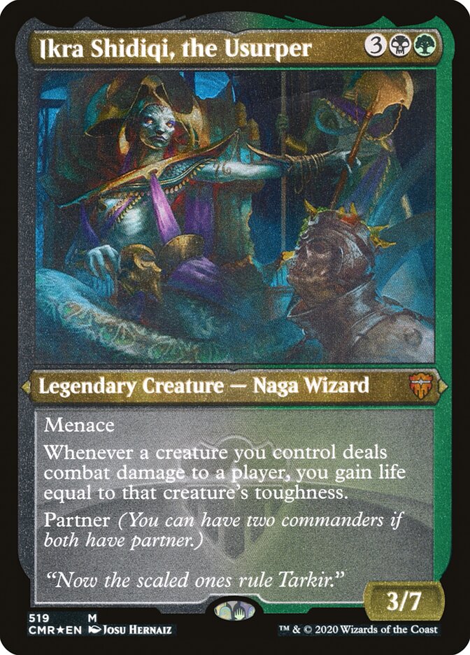 Ikra Shidiqi, the Usurper (Etched) [Commander Legends] | Gear Gaming Fayetteville