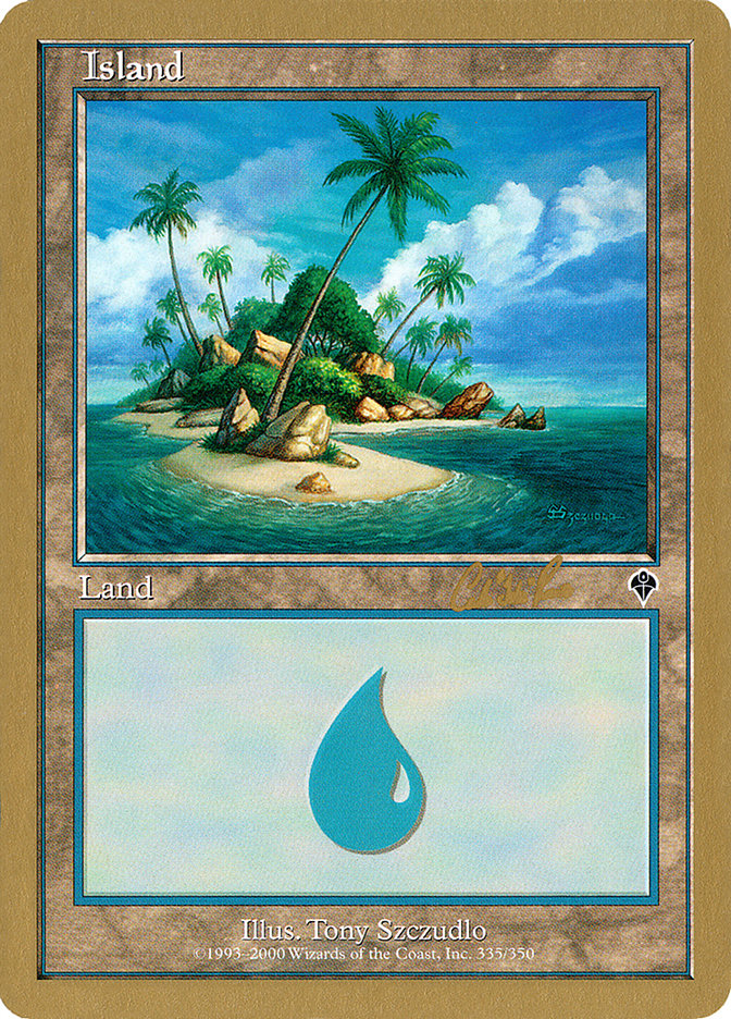 Island (cr335a) (Carlos Romao) [World Championship Decks 2002] | Gear Gaming Fayetteville