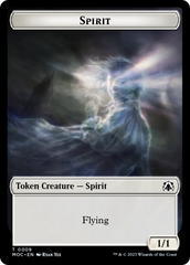 Spirit (9) // Treasure Double-Sided Token [March of the Machine Commander Tokens] | Gear Gaming Fayetteville