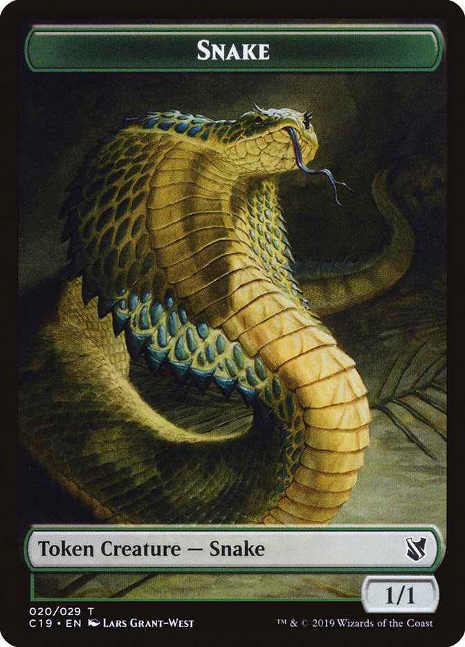 Snake Token [Commander 2019 Tokens] | Gear Gaming Fayetteville