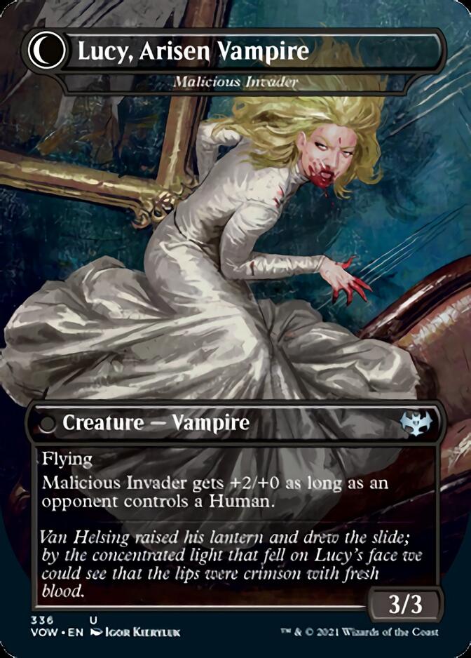 Innocent Traveler // Malicious Invader - Lucy Westenra // Lucy, Arisen Vampire [Innistrad: Crimson Vow] | Gear Gaming Fayetteville
