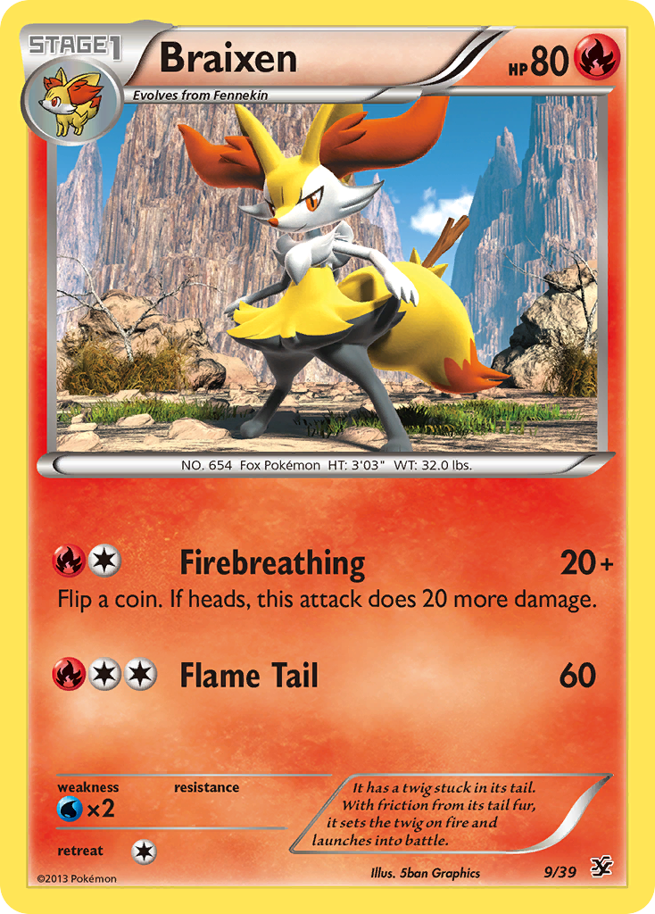 Braixen (9/39) [XY: Kalos Starter Set] | Gear Gaming Fayetteville