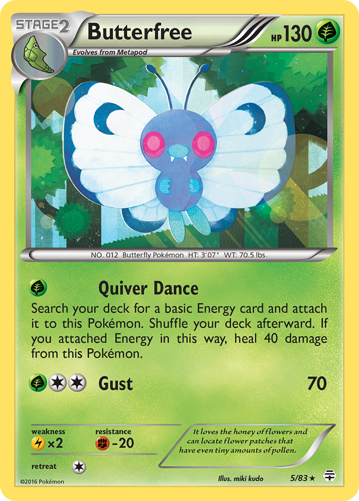 Butterfree (5/83) [XY: Generations] | Gear Gaming Fayetteville