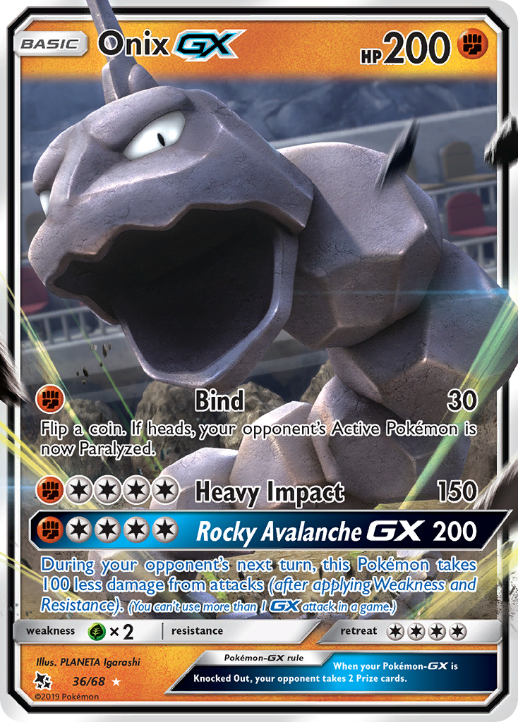 Onix GX (36/68) [Sun & Moon: Hidden Fates] | Gear Gaming Fayetteville