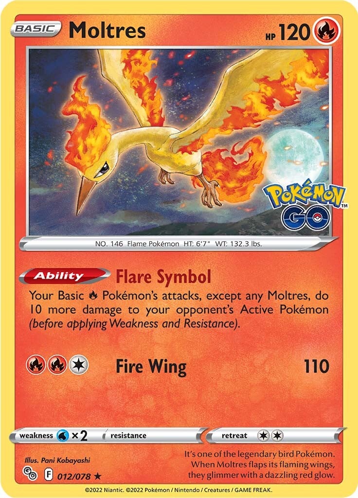 Moltres (012/078) [Pokémon GO] | Gear Gaming Fayetteville