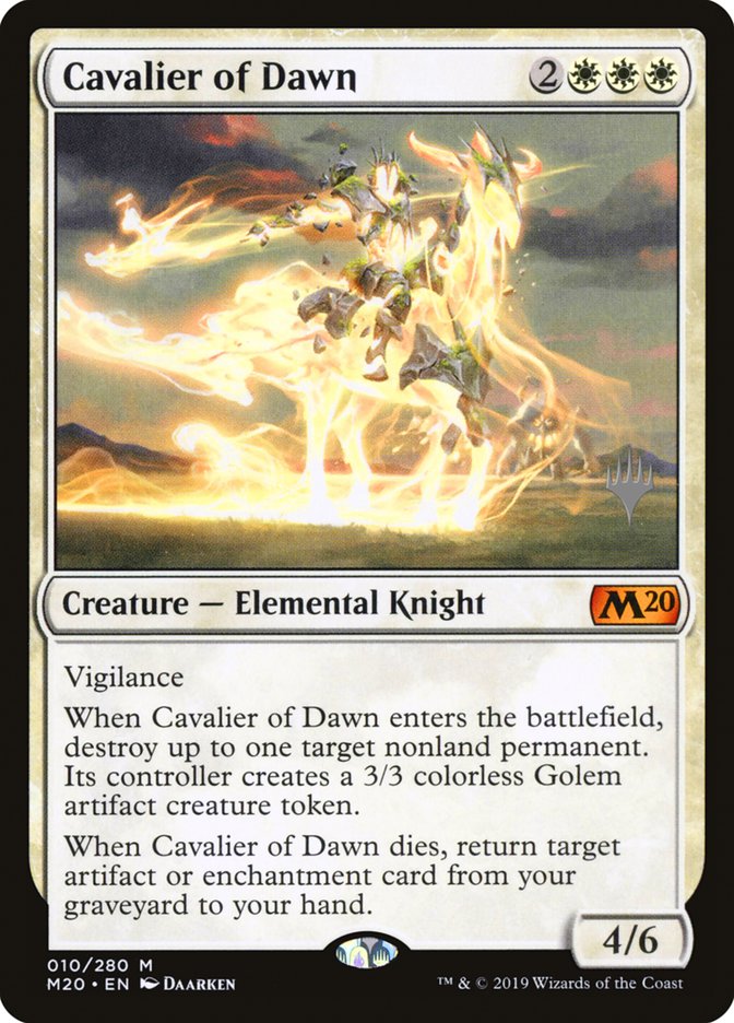 Cavalier of Dawn (Promo Pack) [Core Set 2020 Promos] | Gear Gaming Fayetteville