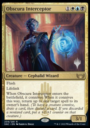 Obscura Interceptor (Promo Pack) [Streets of New Capenna Promos] | Gear Gaming Fayetteville