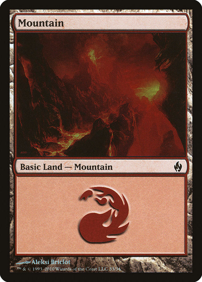 Mountain (33) [Premium Deck Series: Fire and Lightning] | Gear Gaming Fayetteville