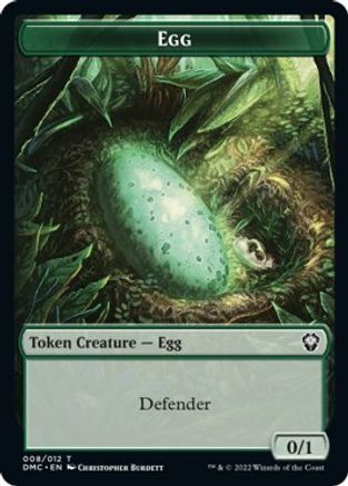 Snake // Egg Double-Sided Token [Dominaria United Commander Tokens] | Gear Gaming Fayetteville